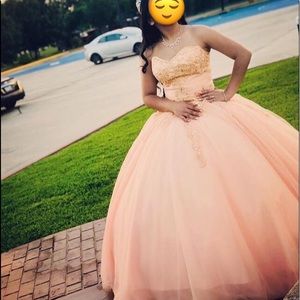 peach 15 dresses